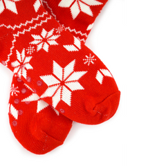 CALCETÍN INVERNAL ROJO NAVIDEÑO