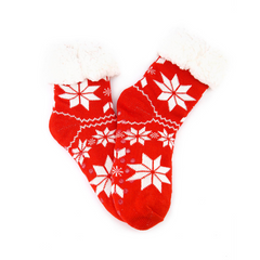 CALCETÍN INVERNAL ROJO NAVIDEÑO