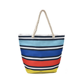 BOLSA DE PLAYA RAYAS MULTICOLOR
