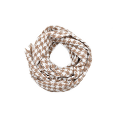 BUFANDA PRINT PATA DE GALLO CAFÉ