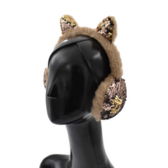 OREJERAS SILUETA GATO CON LENTEJUELAS