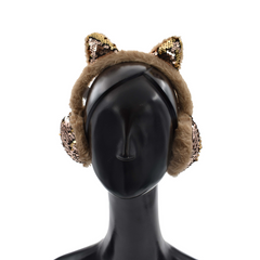 OREJERAS SILUETA GATO CON LENTEJUELAS