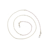 CADENA DE LENTES CRISTALES ROSA