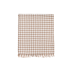 BUFANDA PRINT PATA DE GALLO CAFÉ