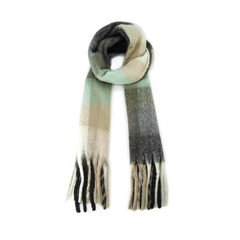 MAXIBUFANDA BLOQUES DE COLOR VERDE