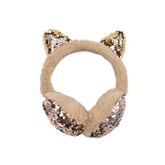 OREJERAS SILUETA GATO CON LENTEJUELAS