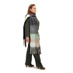 MAXIBUFANDA BLOQUES DE COLOR VERDE