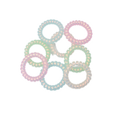 SET DE LIGA ESPIRAL 8 PIEZAS MULTICOLOR