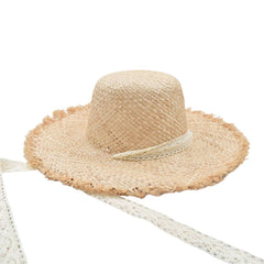 SOMBRERO PAMELA DE PAJA DETALLE DE CINTA