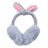 OREJERAS DE CONEJO GRIS PLEGABLES