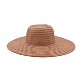 SOMBRERO PAMELA COLOR TERRACOTA LISO