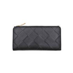 CARTERA LARGA PU TEXTURIZADO A CUADROS