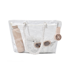 BOLSA TRANSPARENTE ASAS BLANCAS