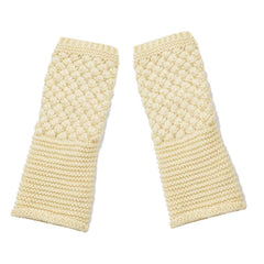 GUANTES DISEÑO DE MITÓN BEIGE