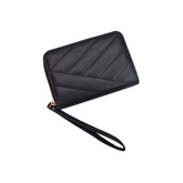 CARTERA RECTANGULAR CON DETALLE DE CORREA PARA MUÑECA NEGRO