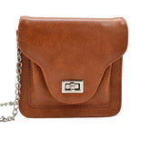 BOLSA MINI CROSSBODY LISA CAMEL CON ESPEJO INTERIOR