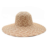SOMBRERO PAMELA CAFÉ DETALLE DE LÍNEAS BEIGE