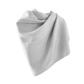 CHALINA DOBLE VISTA GRIS/BLANCO LANA DE ALPACA DETALLE DE FLECOS