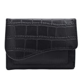 CARTERA COLOR NEGRO CON TEXTURA