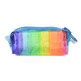 COSMETIQUERA MULTICOLOR CON MAXI CIERRE