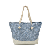BOLSA PLAYA CON LUREX PLATEADO