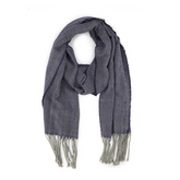 BUFANDA BÁSICA AZÚL CLARO JASPEADO