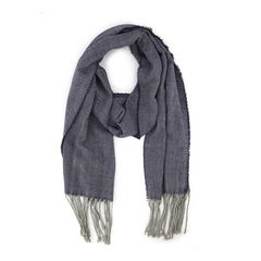 BUFANDA BÁSICA AZÚL CLARO JASPEADO