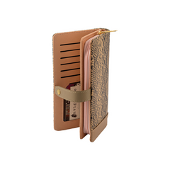 CARTERA LARGA SNAKE PRINT BEIGE