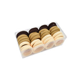 SET DE 36 LIGAS CAFÉ/CAMEL/CREMA