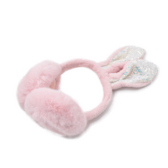 OREJERAS CONEJO ROSA CON GLITTER
