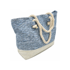 BOLSA PLAYA CON LUREX PLATEADO