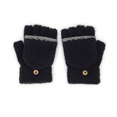 GUANTES MITONES CON SOLAPA NEGROS