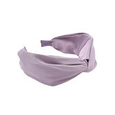 DIADEMA CON NUDO AL CENTRO LILA