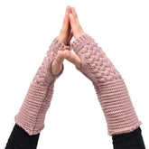 GUANTES DISEÑO DE MITÓN PALO DE ROSA