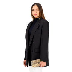 CARTERA LARGA SNAKE PRINT BEIGE