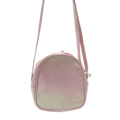 BOLSA UNICORNIO ROSA GLITTER DETALLE DE POMPÓN