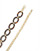 CINTURÓN CADENA CON AROS DE ACRILICO CAREY