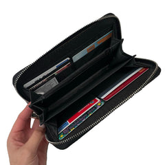 CARTERA RECTANGULAR CAPITONADO NEGRO