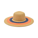 SOMBRERO PAMELA ALA NARANJA Y AZUL