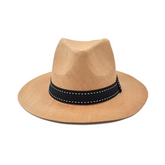 SOMBRERO FEDORA CAMEL CINTA NEGRA