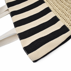 BOLSA DE PLAYA BEIGE FONDO TEJIDO