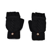 GUANTES MITONES CON CAPUCHA NEGROS