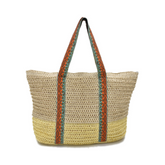 BOLSA TEJIDA CAMEL ASAS MÚLTIPLE COLOR