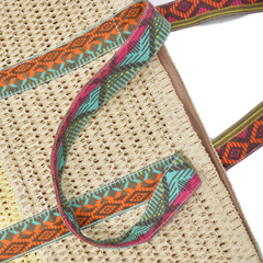 BOLSA TEJIDA CAMEL ASAS MÚLTIPLE COLOR