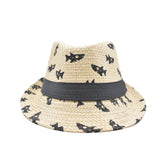 SOMBRERO FEDORA PRINT MARINO CON CINTA PARA NIÑO