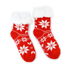 CALCETÍN INVERNAL ROJO NAVIDEÑO