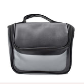 COSMETIQUERA NEGRA CON DETALLE TRANSLÚCIDO