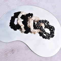 SET DE 5 SCRUNCHIES VARIOS COLORES