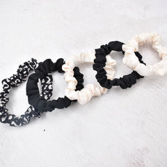 SET DE 5 SCRUNCHIES VARIOS COLORES