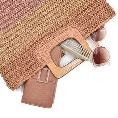 BOLSA DE PLAYA ASA DE MADERA